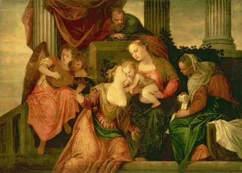 Die mystische Hochzeit der Heiligen Katharina, ca. 1548